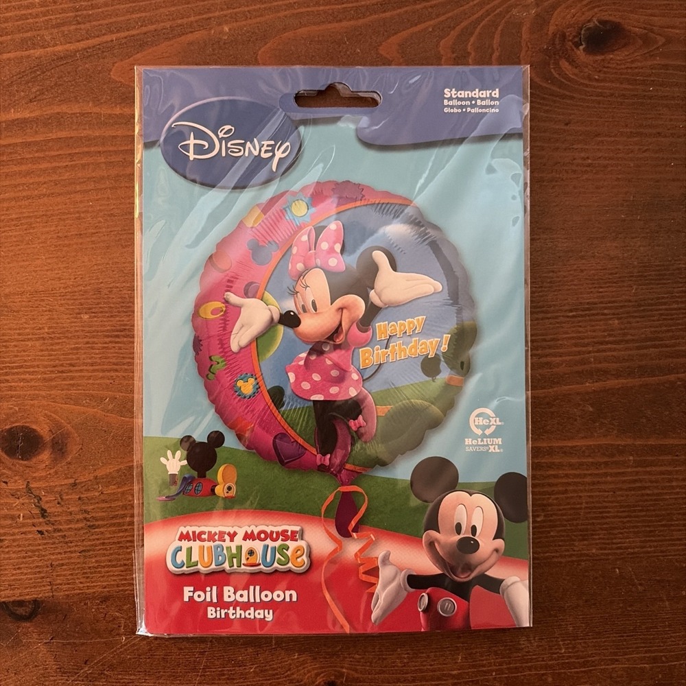 1 Disney‎ Minnie Mouse Happy Birthday Foil Balloons Anagram 17 inch USA